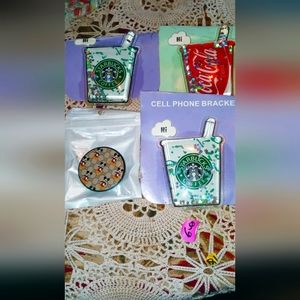 Designer Pop Sockets STARBUCKS,MICKEY MOUSE,COKE etc...